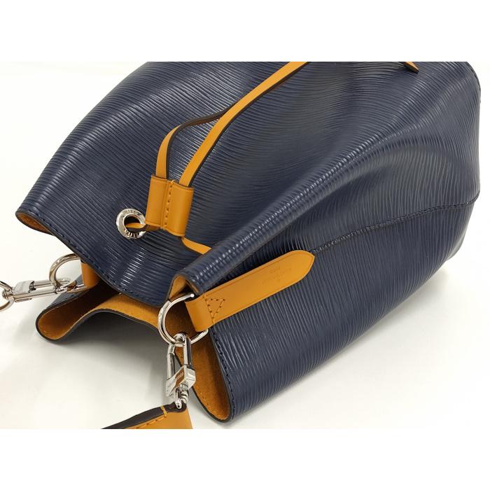 ルイヴィトン LOUIS VUITTON ネオノエ M53610 エピ バイカラーバッグ 肩掛け ハンドバッグ ショルダーバッグ エピレザー アンディゴ/サフラン ネイビー 新品同様 LOUIS VUITTON（ルイ・ヴィトン） ショルダーバッグ エピ ネオ・ノエ
