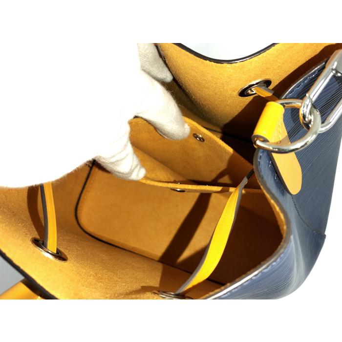 ルイヴィトン LOUIS VUITTON ネオノエ M53610 エピ バイカラーバッグ 肩掛け ハンドバッグ ショルダーバッグ エピレザー アンディゴ/サフラン ネイビー 新品同様 LOUIS VUITTON（ルイ・ヴィトン） ショルダーバッグ エピ ネオ・ノエ