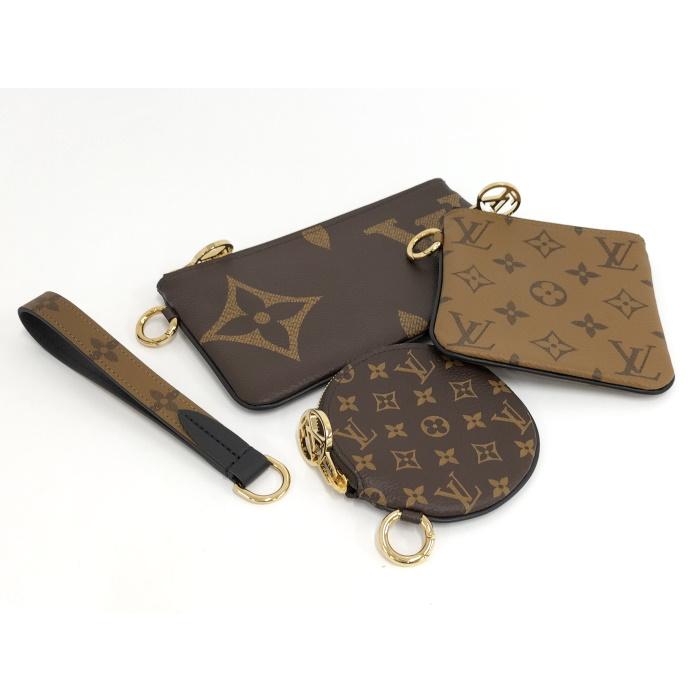 中古】LOUIS VUITTON ポシェットトリオ ポーチ コインケース