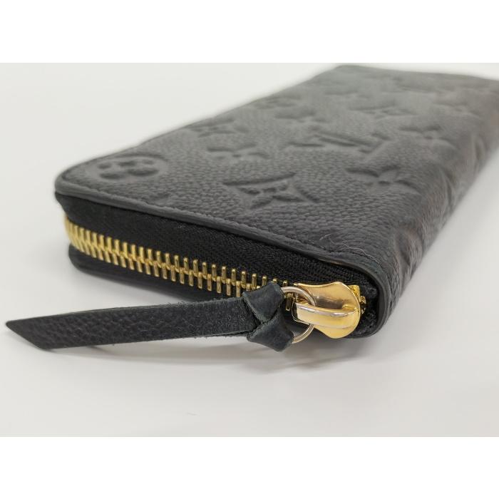 【中古】LOUIS VUITTON ポルトフォイユ クレマンス ラウンドファスナー長財布 モノグラム アンプラント ノワール M60171｜junglejungle｜05