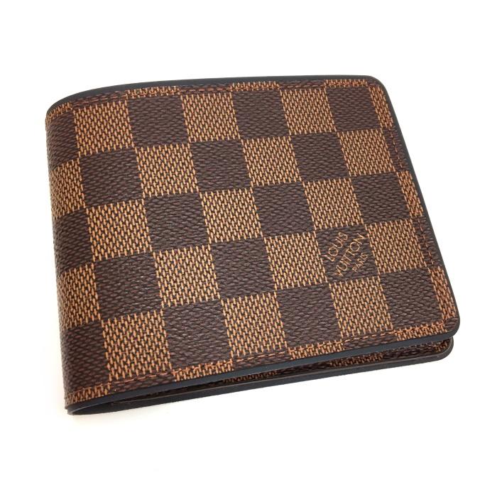 45 割引 楽ギフ のし宛書 ルイヴィトンlouisvuitton財布小財布二つ折り２つ折りダミエエベヌブラウン小銭入れ無し 財布 メンズ バッグ シューズ 小物 Www Thecryolounge Nl