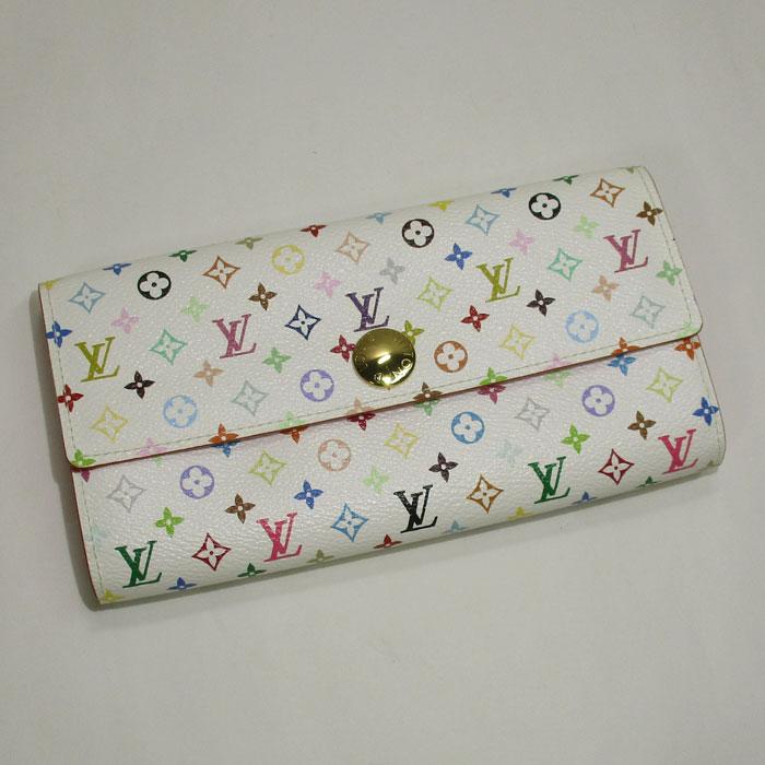 【中古】LOUIS VUITTON ポルトフォイユ サラ 二つ折り 長財布 モノグラム マルチカラー ブロン M93744 :2001017259600152:ジャングルジャングル - 通販 - Yahoo!ショッピング