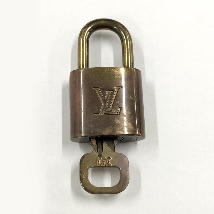 LOUIS VUITTON パドロック 323 カギ 南京錠 メッキ ゴールド 