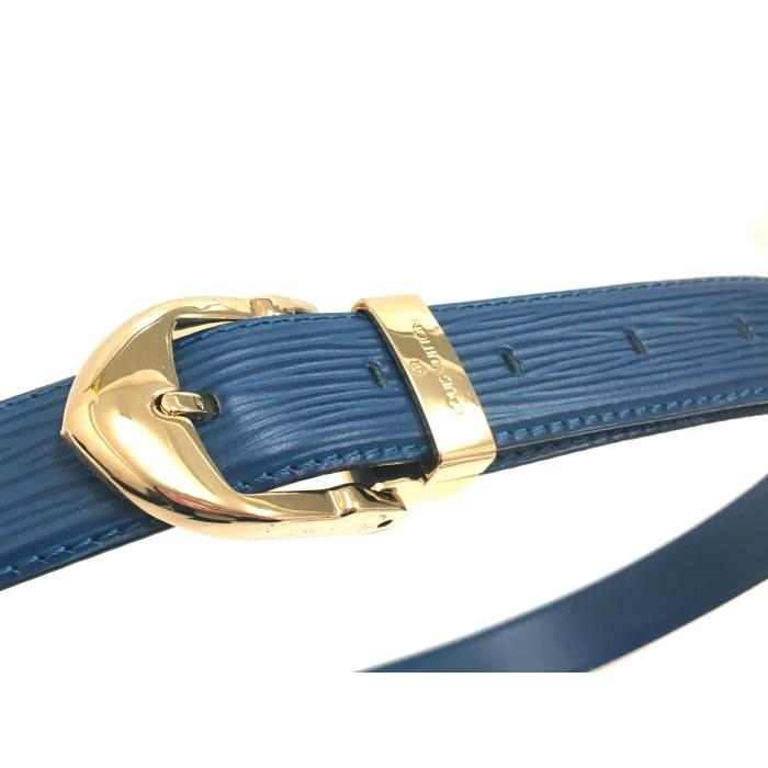 正規品】ルイヴィトン エピ サンチュール ベルト トレドブルー