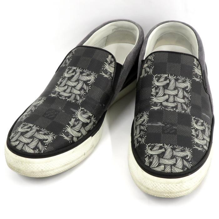 LOUIS VUITTON 【中古】ルイヴィトン スリッポン スニーカー 