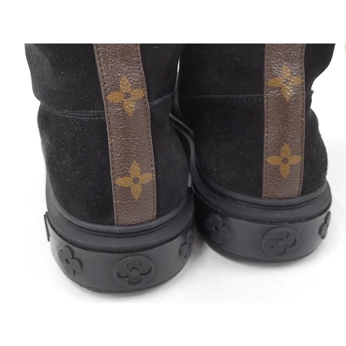 Louis Vuitton ムートンブーツ 黒　38 LOUIS VUITTON ムートンブーツ ブリージーライン ブラック