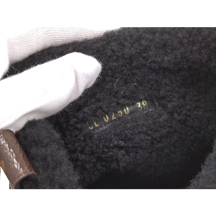 LOUIS VUITTON ムートンブーツ ブリージーライン ブラック