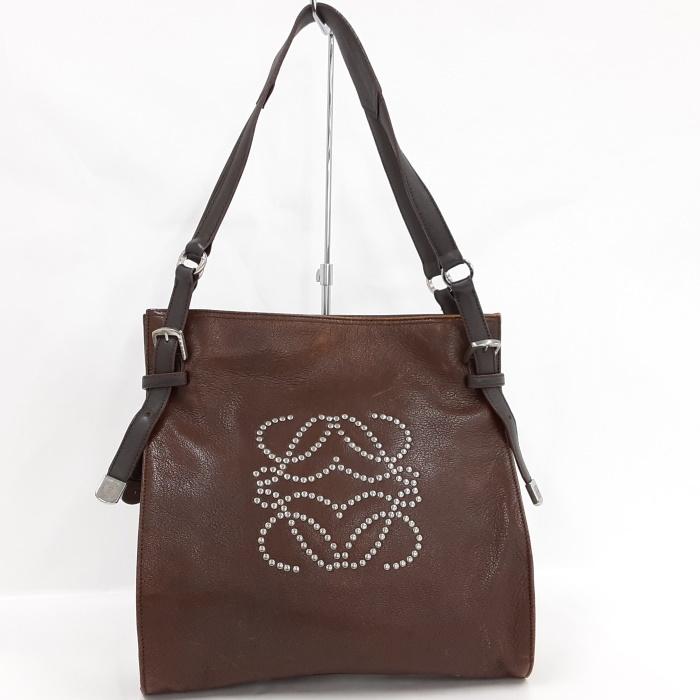 LOEWE ロエベアナグラム スタッズ ショルダーバッグ