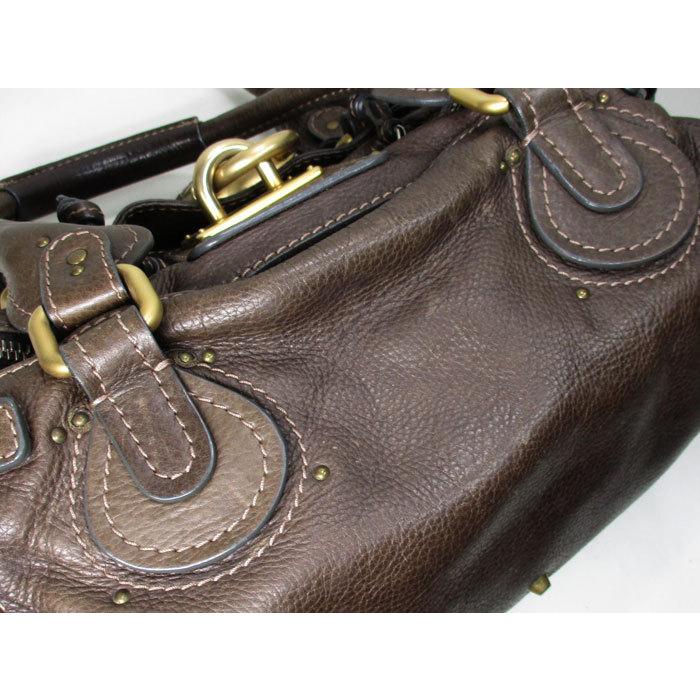 Chloe 【中古】クロエ パディントン ハンドバッグ レザー ブラウン 04 