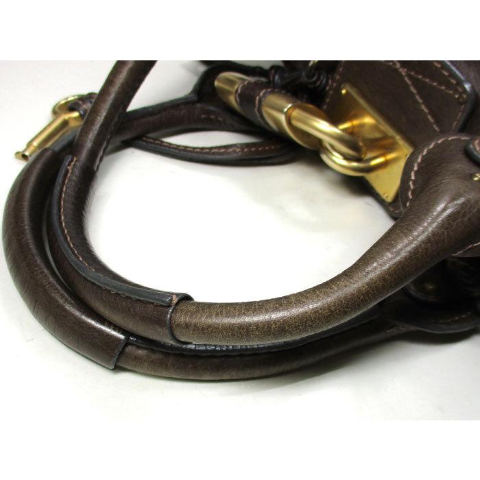Chloe 【中古】クロエ パディントン ハンドバッグ レザー ブラウン 04 