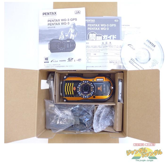 Amazon | PENTAX 防水デジタルカメラ PENTAX WG-3 オレンジ 1cmマクロ 