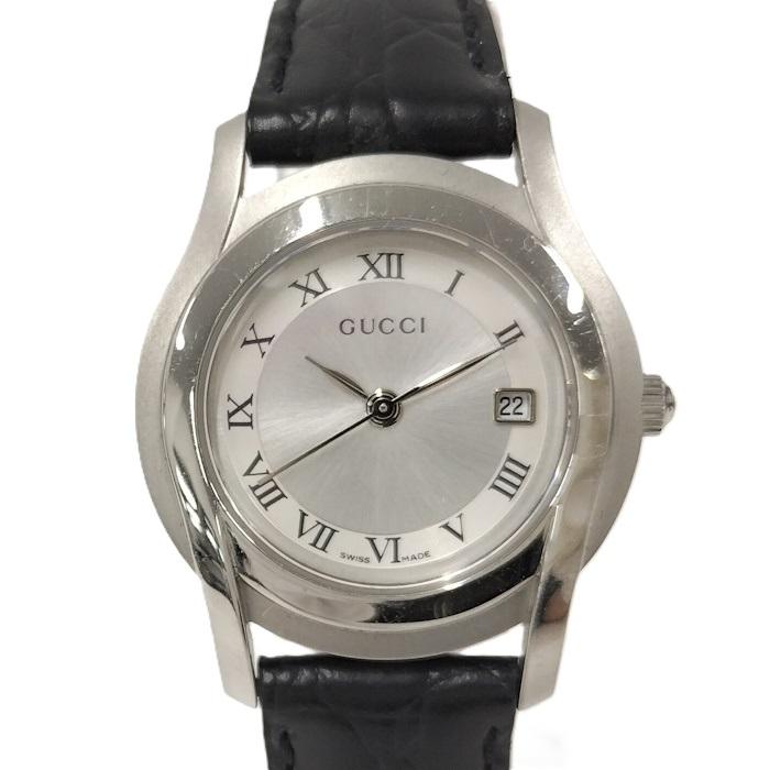 GUCCI（グッチ） レディース腕時計 SS クオーツ シルバー文字盤 5500L