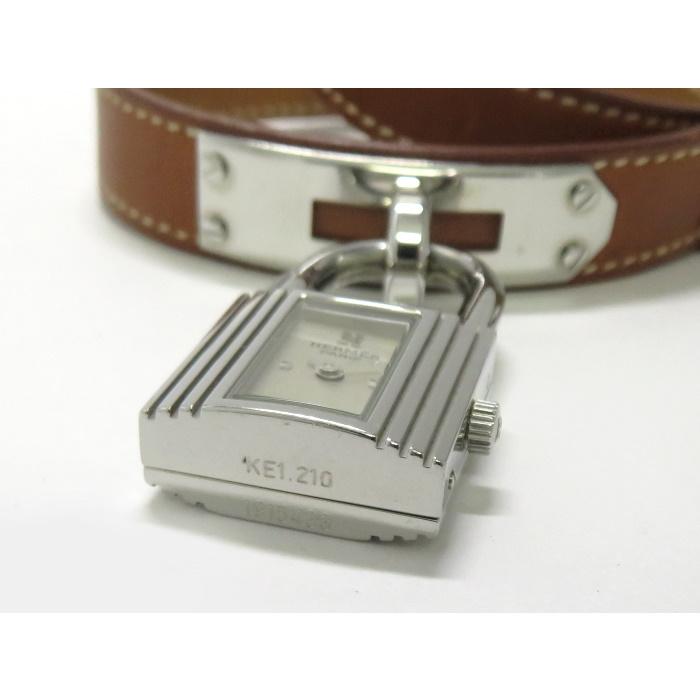 【中古】HERMES ケリーウォッチ 腕時計 シルバー クォーツ □H刻印 KE1.210｜junglejungle｜09