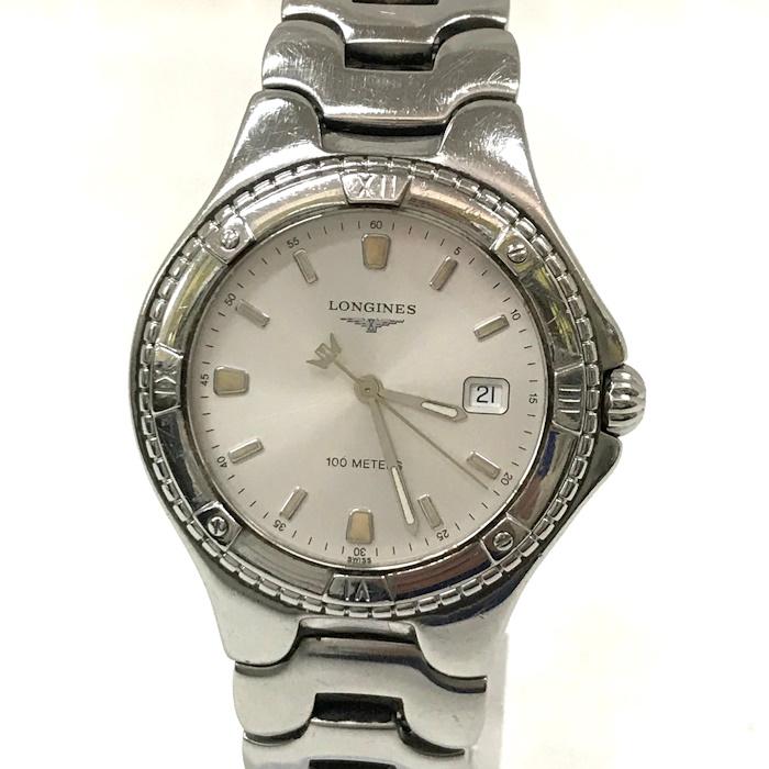 LONGINES 腕時計 クオーツ SS シルバー文字盤 L3.612.4 [jgg  