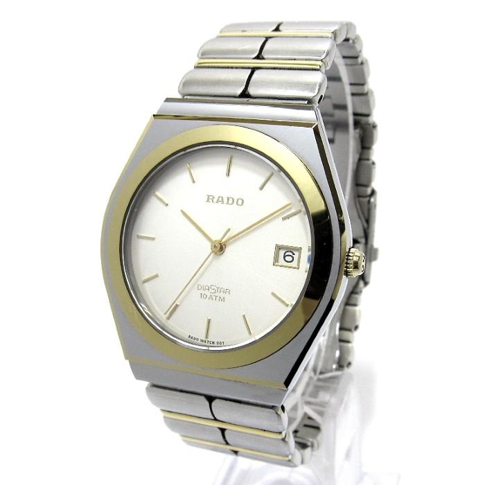 中古】RADO ラドー ダイヤスター メンズ腕時計 デイト クオーツ 文字盤  