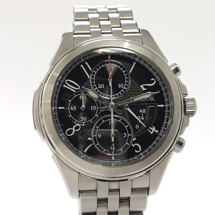 SEIKO クレドール パシフィーク メンズ 腕時計 クロノグラフ SS 自動 