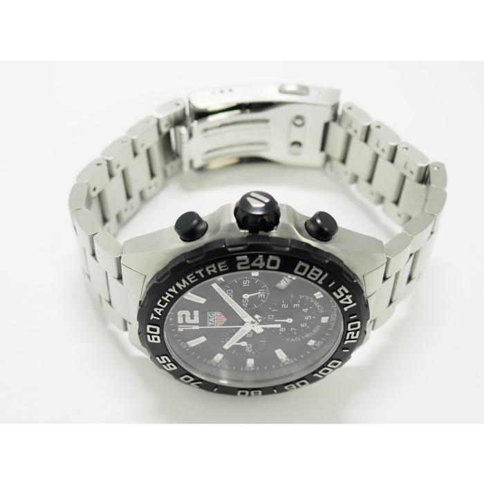 【中古】TAG HEUER フォーミュラ1 メンズ 腕時計 クロノ クオーツ SS ブラック文字盤 CAZ1010｜junglejungle｜02