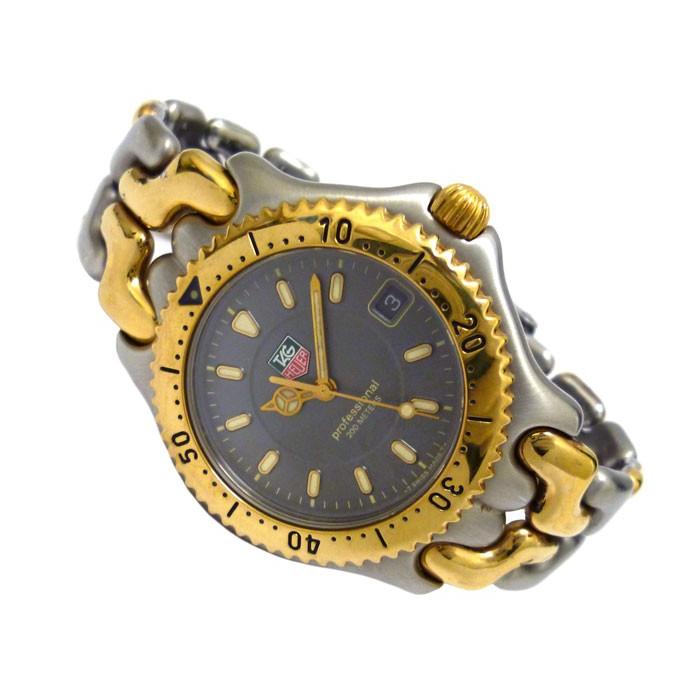 タグホイヤー TAG HEUER メンズ腕時計 プロフェッショナル セルシリーズ SS×GP クオーツ グレー文字盤｜junglejungle｜02