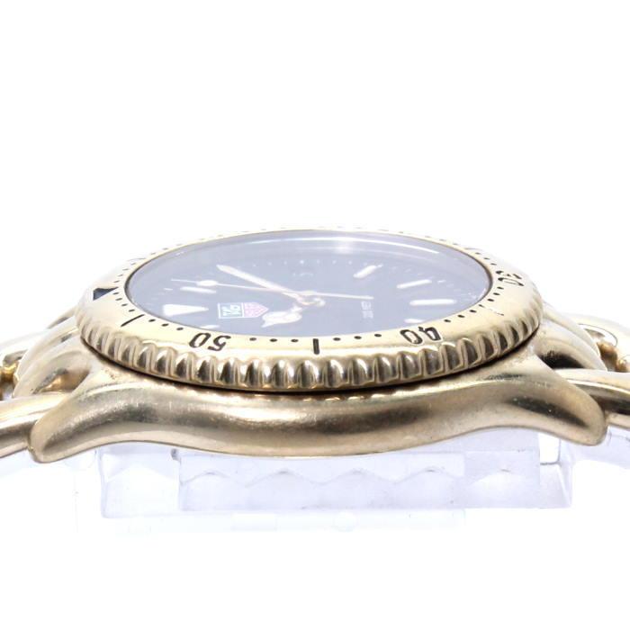 【中古】タグホイヤー セルシリーズ ボーイズ腕時計 デイト クォーツ GP ブラック文字盤 S94.313M｜junglejungle｜04