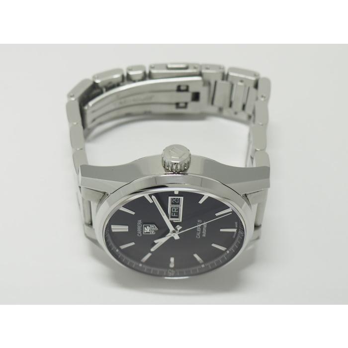 【中古】TAG Heuer カレラ 自動巻き SS ブラック文字盤 WAR201A｜junglejungle｜02