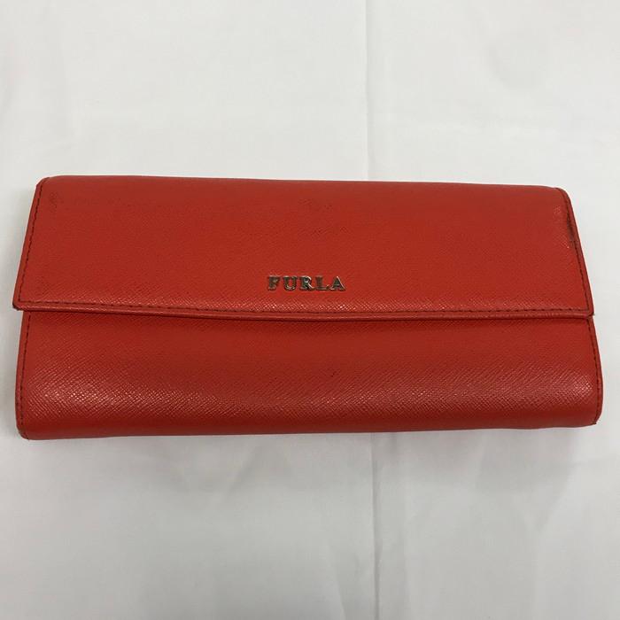 FURLA（フルラ） 二つ折り長財布 レザー オレンジ[jggZ] : ジャングル 