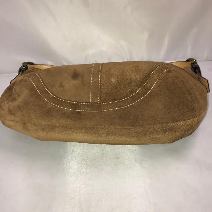 COACH 【中古】COACH コーチ ワンショルダーバッグ スエード