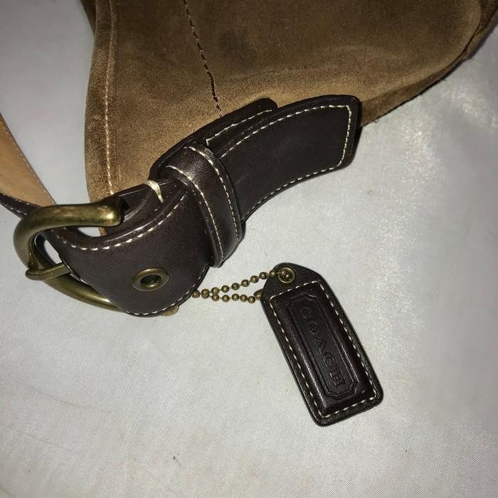 COACH 【中古】COACH コーチ ワンショルダーバッグ スエード