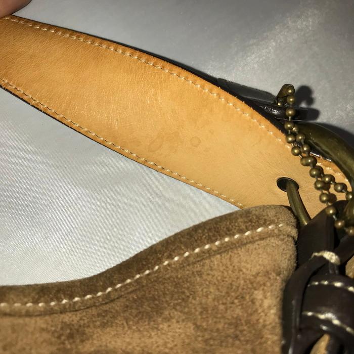 COACH 【中古】COACH コーチ ワンショルダーバッグ スエード