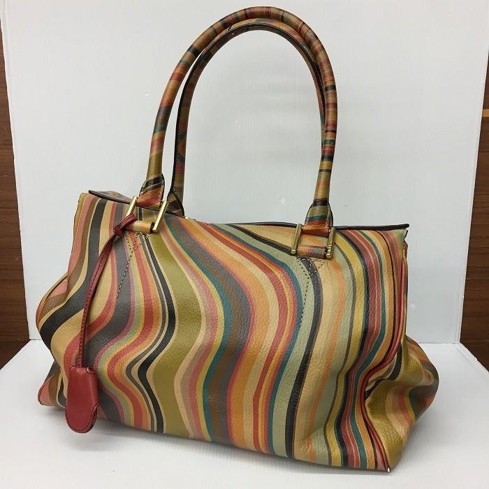 Paul Smith 【中古】ポールスミス ショルダーバッグ レザー スワール  