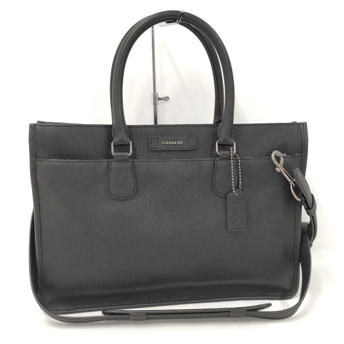 COACH コーチ レザー 2way ビジネスバッグ ショルダーバッグ COACH（コーチ） COACH 2WAY ショルダーバッグ ロゴ レザー ブラック