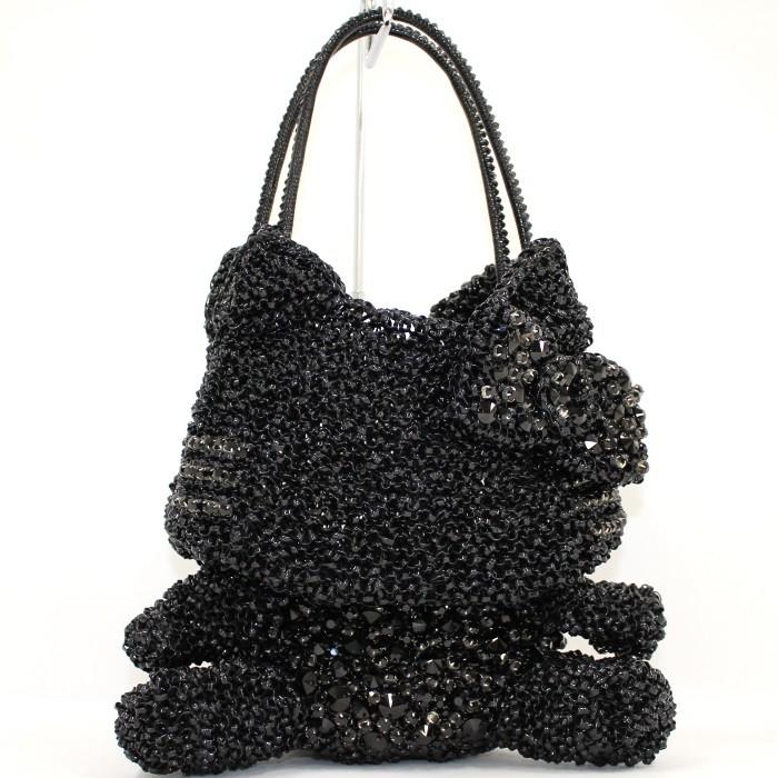 激安アウトレット キティ ブリランテ ワイヤーバッグ 中古 アンテプリマ 肩がけバッグ Anteprima ボストン スモール マットブラック バッグ Dagl Tg