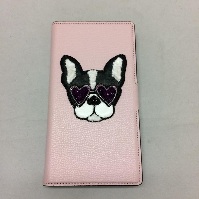 kate spade NEW YORK - フレンチブルドッグ携帯ケース kate spade NEW YORK 【中古】ケイトスペード 手帳型 アイフォン
