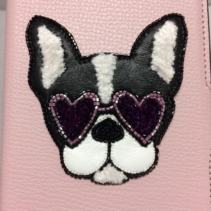 kate spade NEW YORK - フレンチブルドッグ携帯ケース kate spade NEW YORK 【中古】ケイトスペード 手帳型 アイフォン