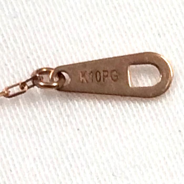組曲 【中古】KUMIKYOKU ネックレス クローバー K10PG ピンク 組曲 【中古】KUMIKYOKU ネックレス クローバー K10PG ピンク