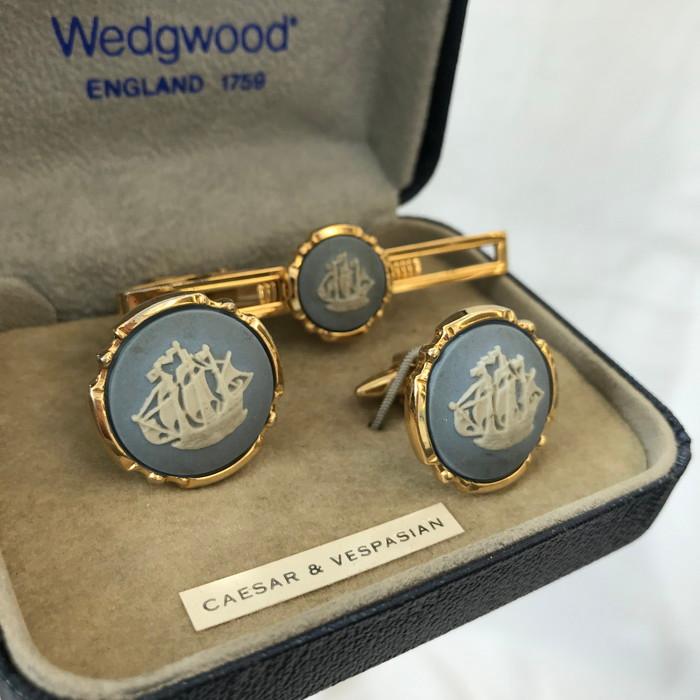 【中古】WEDGWOOD タイピン カフス メンズ [jgg]｜junglejungle｜02