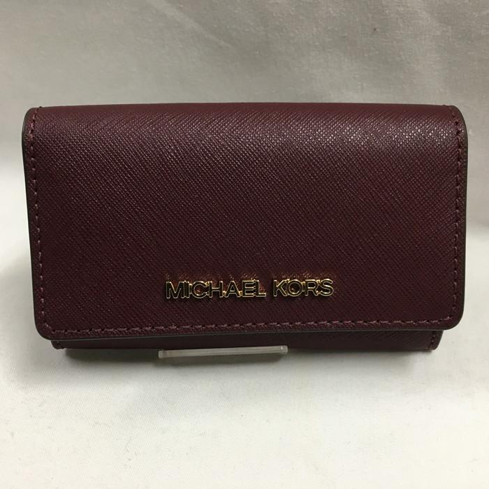 MICHAELKORS カードケース ワインレッド 35H6GTVD2L [jgg 