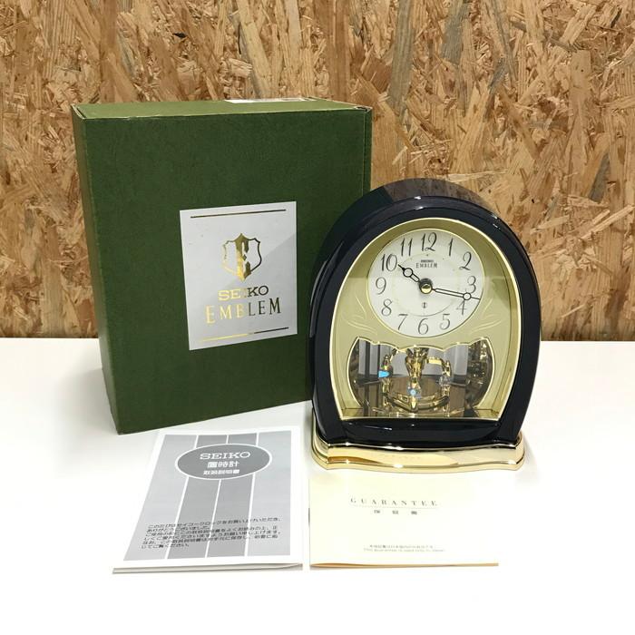 SEIKO 【中古】セイコー 置時計 エンブレム HW476L [jggZ SEIKO 【中古】セイコー 置時計 エンブレム HW476L [jggZ