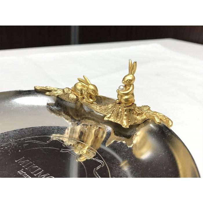 MIKIMOTO 【中古】ミキモト ジュエリートレイ うさぎ シルバー MIKIMOTO 【中古】ミキモト ジュエリートレイ うさぎ シルバー