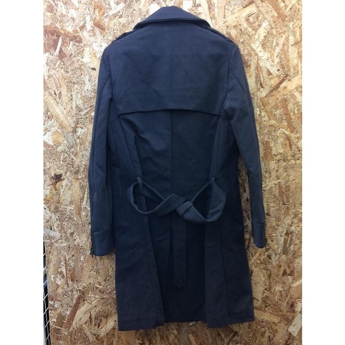 中古】DIESEL ディーゼル ロングコート トレンチコート ネイビー系 紺 