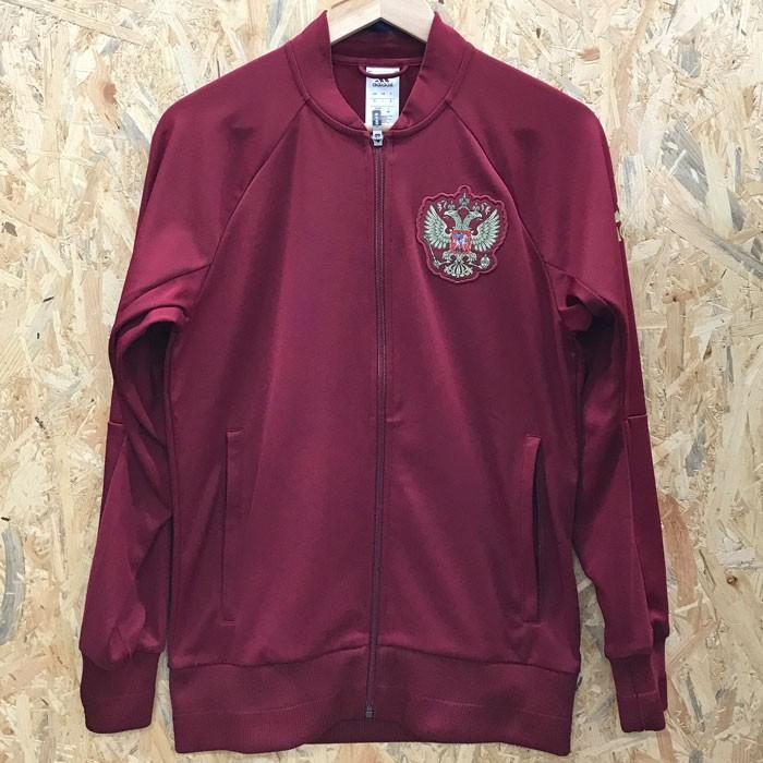 中古】アディダス サッカー ロシア ホームアンセム ジャケット ワイン 