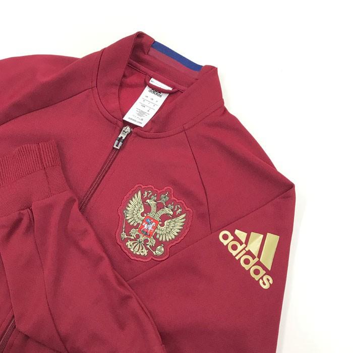 中古】アディダス サッカー ロシア ホームアンセム ジャケット ワイン 