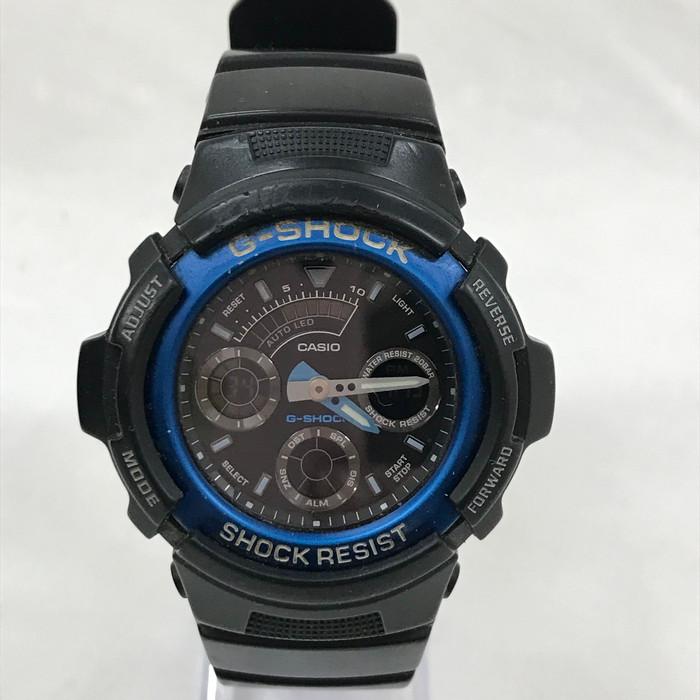 G-SHOCK CASIO クロノグラフ AW-591 メンズ クオーツ ブラック文字盤 
