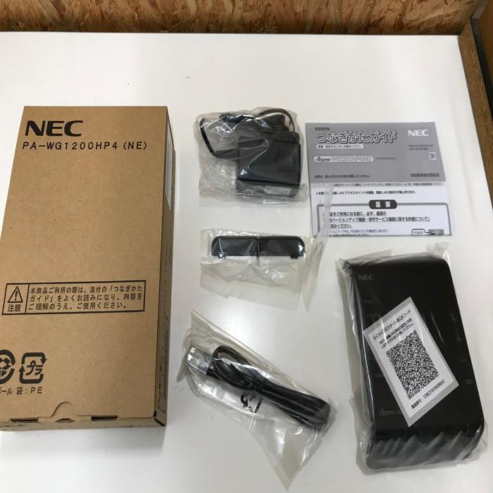 【中古】NEC 無線LANルーター PA-WG1200HP4 ブラック [jgg]｜junglejungle｜05
