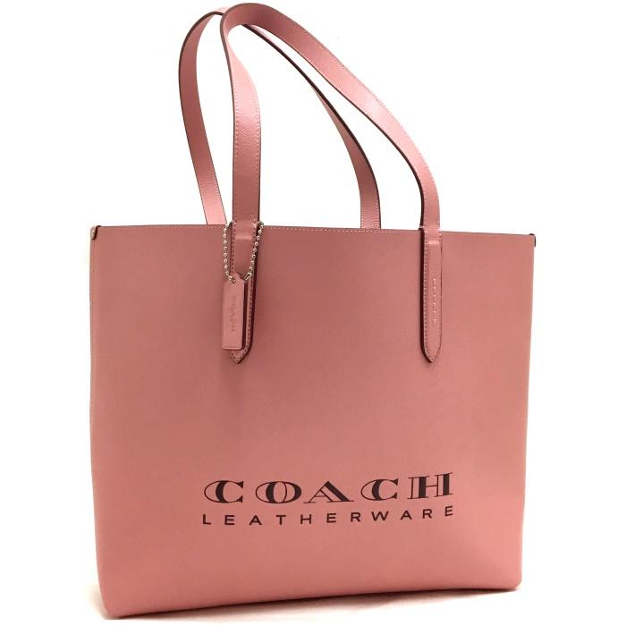 COACH 【中古】コーチ トートバッグ ハイライン ロゴ クロスグレイン  