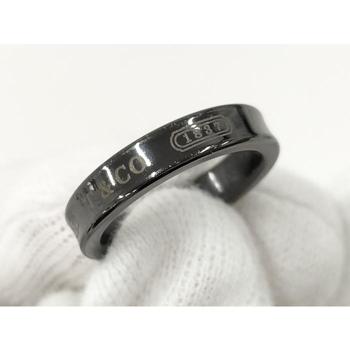 TIFFANY&Co. Tiffany&Co. ナロー ペアリング 指輪 1837 チタン TIFFANY&Co. Tiffany&Co. ナロー ペアリング 指輪 1837 チタン