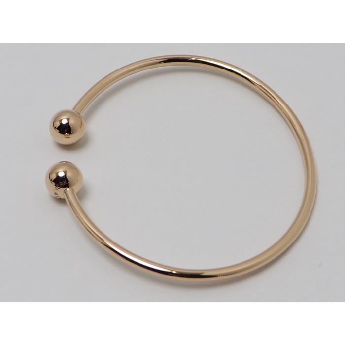 中古】 ティファニー バングル ボールワイヤー ブレスレット K18