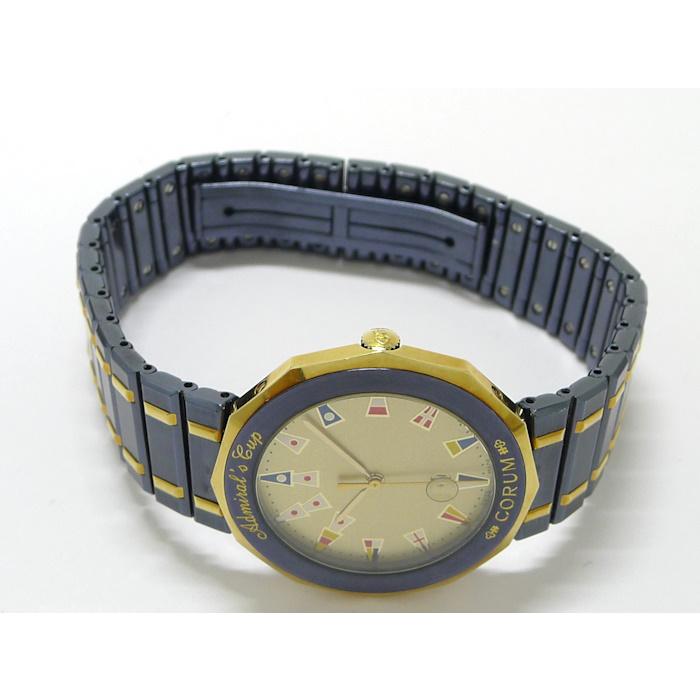 CORUM アドミラルズカップ メンズ 腕時計 クオーツ SS ゴールド CORUM アドミラルズカップ メンズ 腕時計 クオーツ SS ゴールド