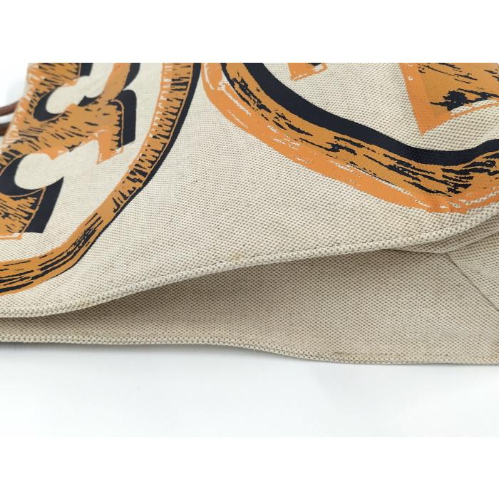 TORY BURCH（トリーバーチ） トートバッグ キャンバス レザー ベージュ
