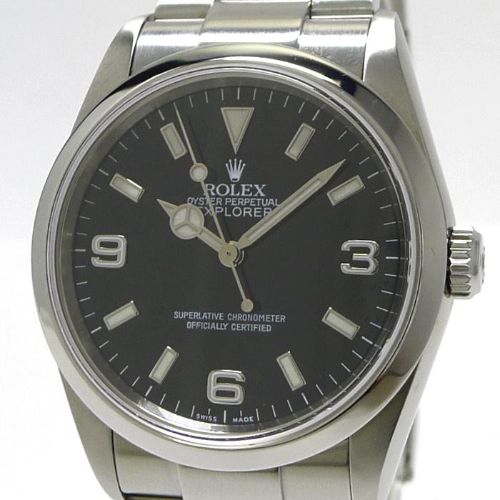 ROLEX エクスプローラー1 自動巻き SS ブラック文字盤 Y番 114270  
