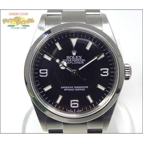 ロレックス エクスプローラー1 K番 メンズ腕時計 Ssブラック文字盤 ジャングルジャングル 通販 Yahoo ショッピング